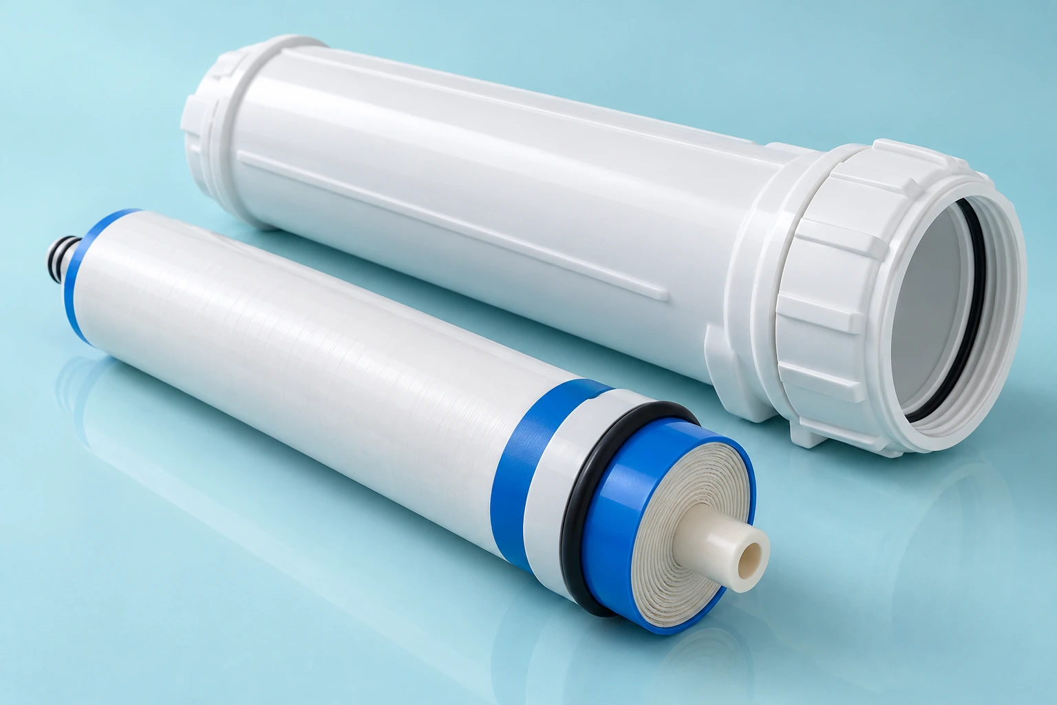 Membrane d’osmoseur 80 à 600 GPD : vérifier la compatibilité — illustration du modèle et de son environnement.