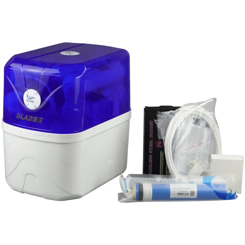 GLASSE PLUS — Blanc / Bleu — vue 2, WaterMaroc au Maroc.