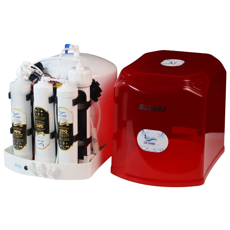 GLASSE PRO TRANSPARENT (ROUGE) — équipement de filtration d’eau au Maroc