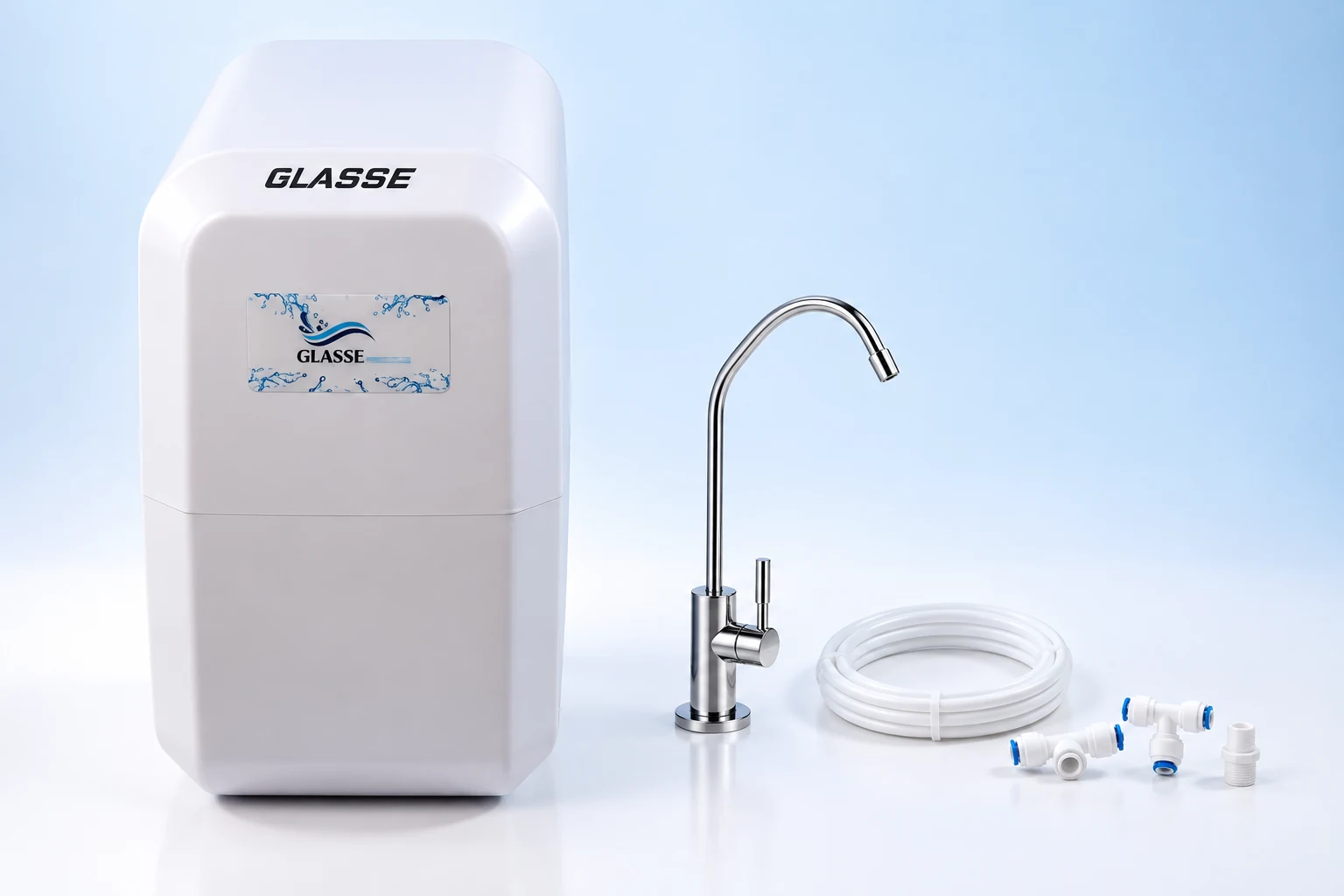 GLASSE PRESTIGE (BLANCHE) — mise en scène originale WaterMaroc.