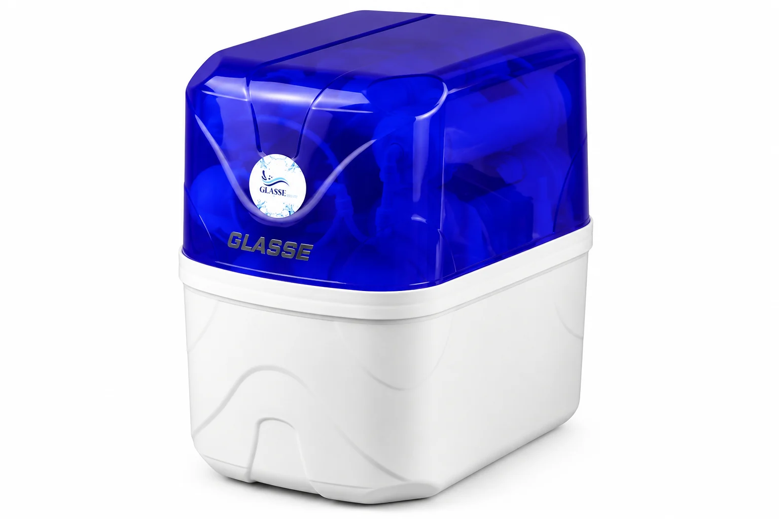 GLASSE PLUS — Blanc / Bleu — WaterMaroc Maroc