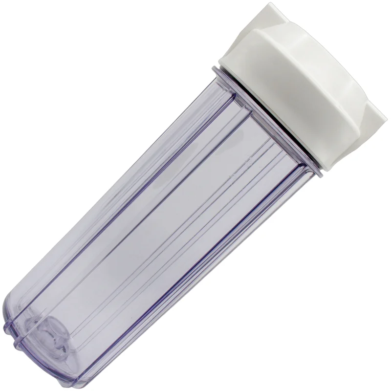 10" TRANSPARENT HOUSING 1/4" (double O-ring)